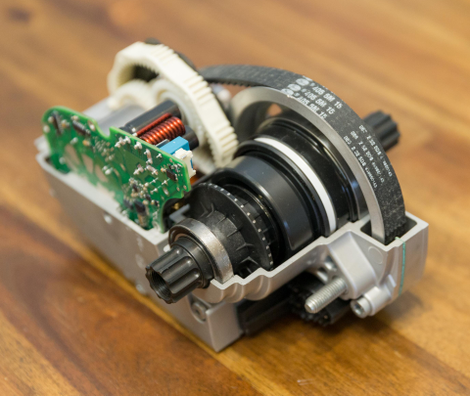 Cutaway of the Turbo Vado’s motor. Photo credit: Nick Kova/Specialized
